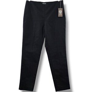 Vince Camuto Womens Essentials Black Pants Size 6 Slim Fit Side Zipper Modern